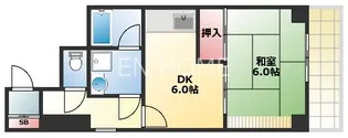 メゾンド社納【5階】の間取り