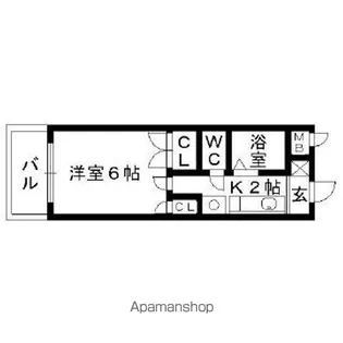 グレイス二日市壱番館【2階】の間取り