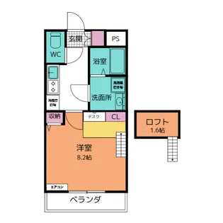 Renace Kurima【1階】の間取り