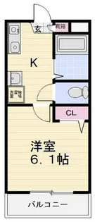ル・シエル砂押橋【1階】の間取り