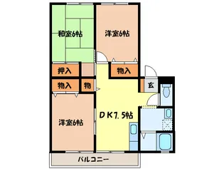 レトア東佐野【2階】の間取り