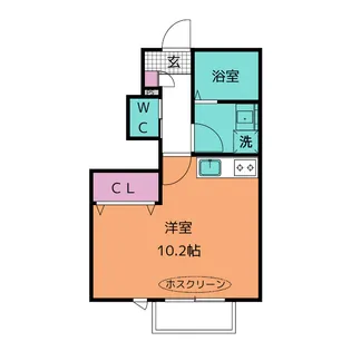 ウイング上地【1階】の間取り