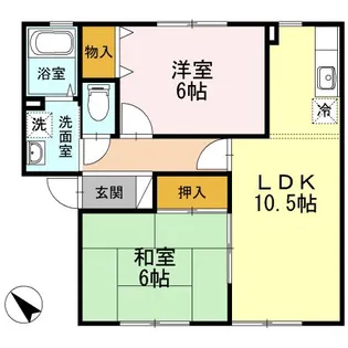 ガーデンヒルズ A棟【1階】の間取り