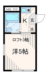シャンテ東十条【3階】の間取り