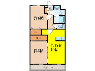 グリーンフィル石井【2階】の間取り