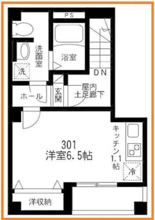ビューノ八重洲通り【3階】の間取り