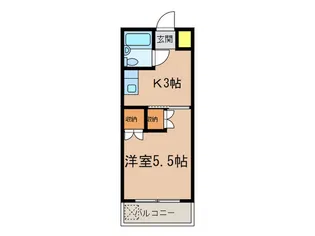 サンヨウマンション【1階】の間取り