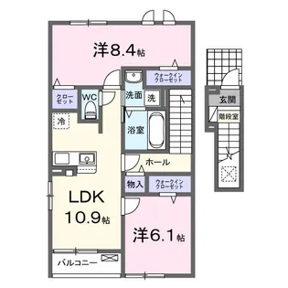 エクセルテラス【2階】の間取り