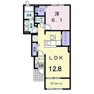 メゾン ド リラ II【1階】の間取り