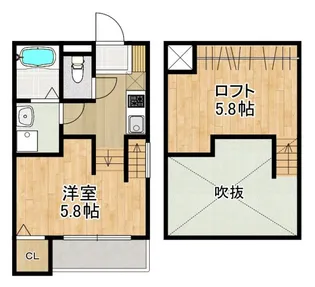 MODERN PALAZZO 諫早primo【2階】の間取り