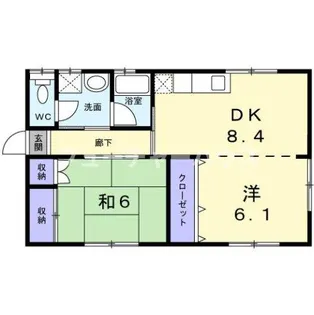チェリーブロッサムB棟【2階】の間取り