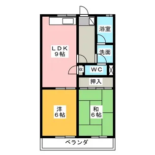 猫洞センタービル【4階】の間取り
