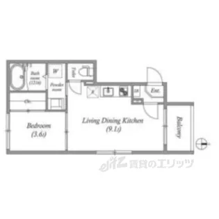 DIIRA鳥羽街道【2階】の間取り