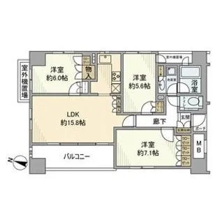 アトラス府中【13階】の間取り