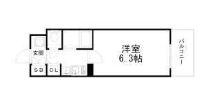 エステムコート御所南II【3階】の間取り