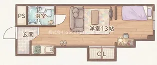 スタンドアップ淡路【2階】の間取り