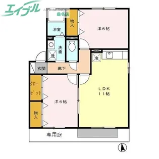 Wing21(F・G・H) G【1階】の間取り