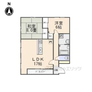 コスモプラザ大神【3階】の間取り
