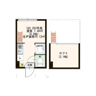 プレジール新江古田【2階】の間取り