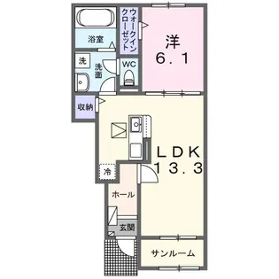 アヴニール・ヒルズIV【1階】の間取り