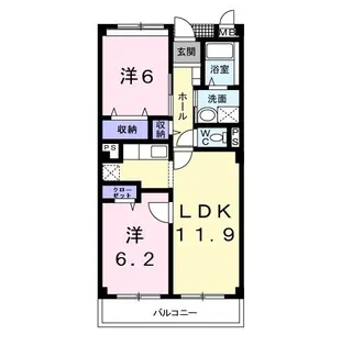 エクシード ODA【2階】の間取り