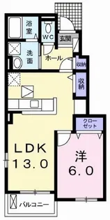 アミュマーレA【1階】の間取り