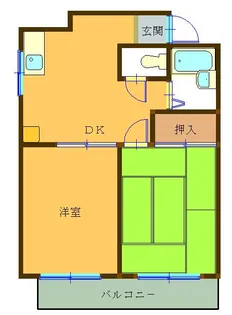 コーポリカII【3階】の間取り