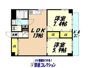 フェルト168【5階】の間取り