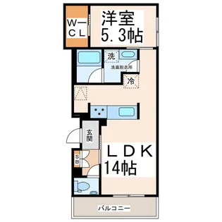 Shamaison est mama【1階】の間取り
