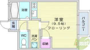 メゾン・エスポワールC棟【2階】の間取り