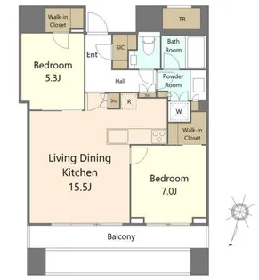 パークコート渋谷ザタワー【12階】の間取り