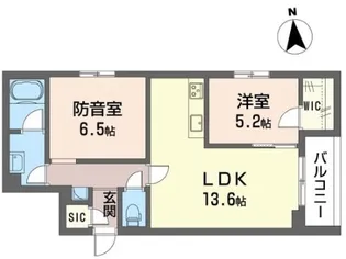 ハーモニーコート目白【2階】の間取り