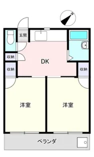 クイーンヤード長束【2階】の間取り