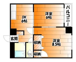 パームコーブ舟入【2階】の間取り