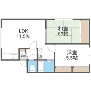 スカイテラスみか【2階】の間取り