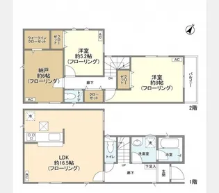 神奈川県横浜市港南区東永谷1【一戸建】の間取り