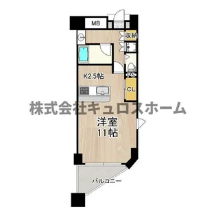 大阪府大阪市天王寺区上本町9【マンション】の間取り