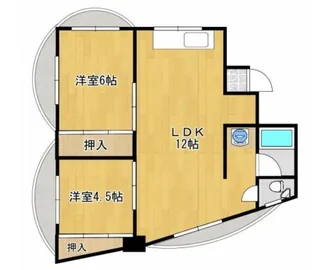 山口県下関市生野町1【アパート】の間取り