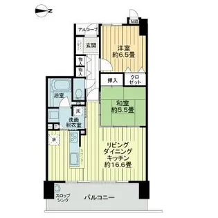サーパス新町一丁目【9階】の間取り