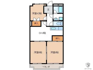 岐阜県多治見市太平町2【マンション】の間取り