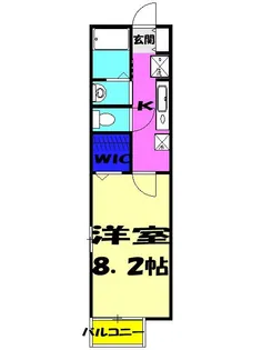 ベルテ・イマイ【1階】の間取り