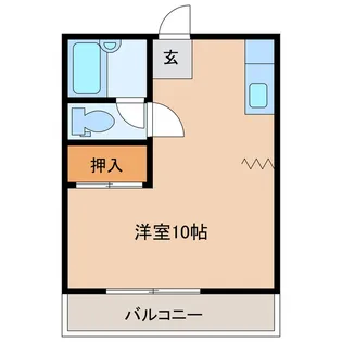 山口県宇部市川添2【アパート】の間取り