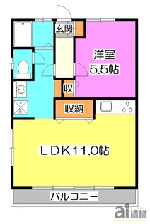 東京都東村山市秋津町5【アパート】の間取り