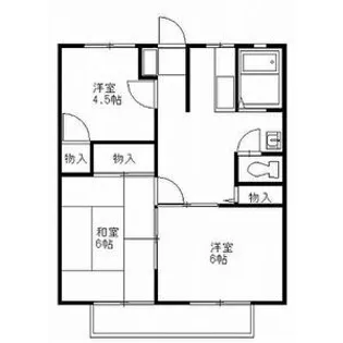 ハイツ・ラ・フォーレ【2階】の間取り