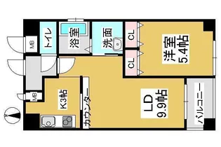 クレストシティ中井町【7階】の間取り