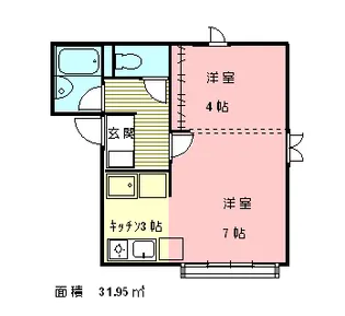 プチ・ルナール【1階】の間取り