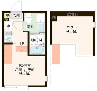ハーモニーテラス北小岩XXI【1階】の間取り