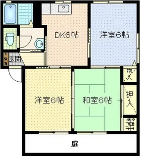 ウッドオータムA棟【1階】の間取り