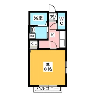 クラスティーナA棟【2階】の間取り
