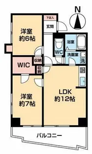 ISM八王子【12階】の間取り